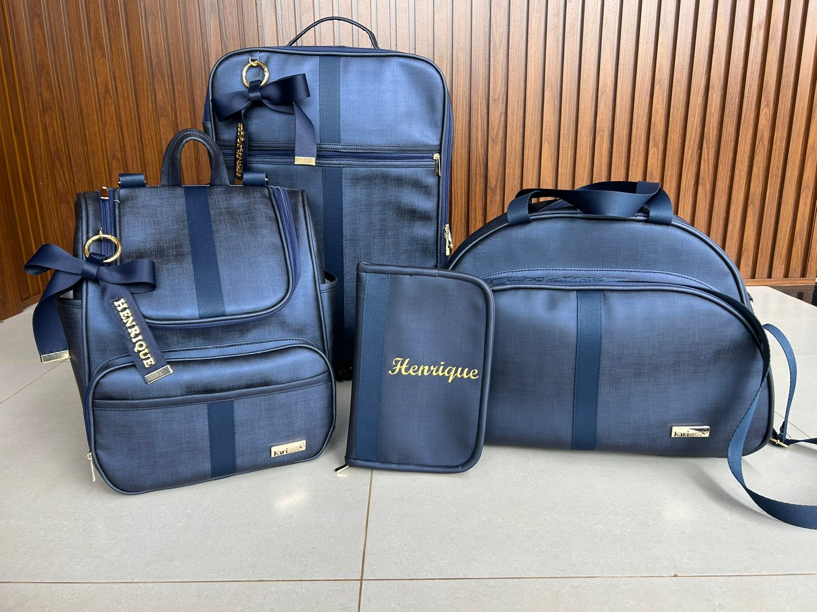 Kit Maternidade Azul Escuro