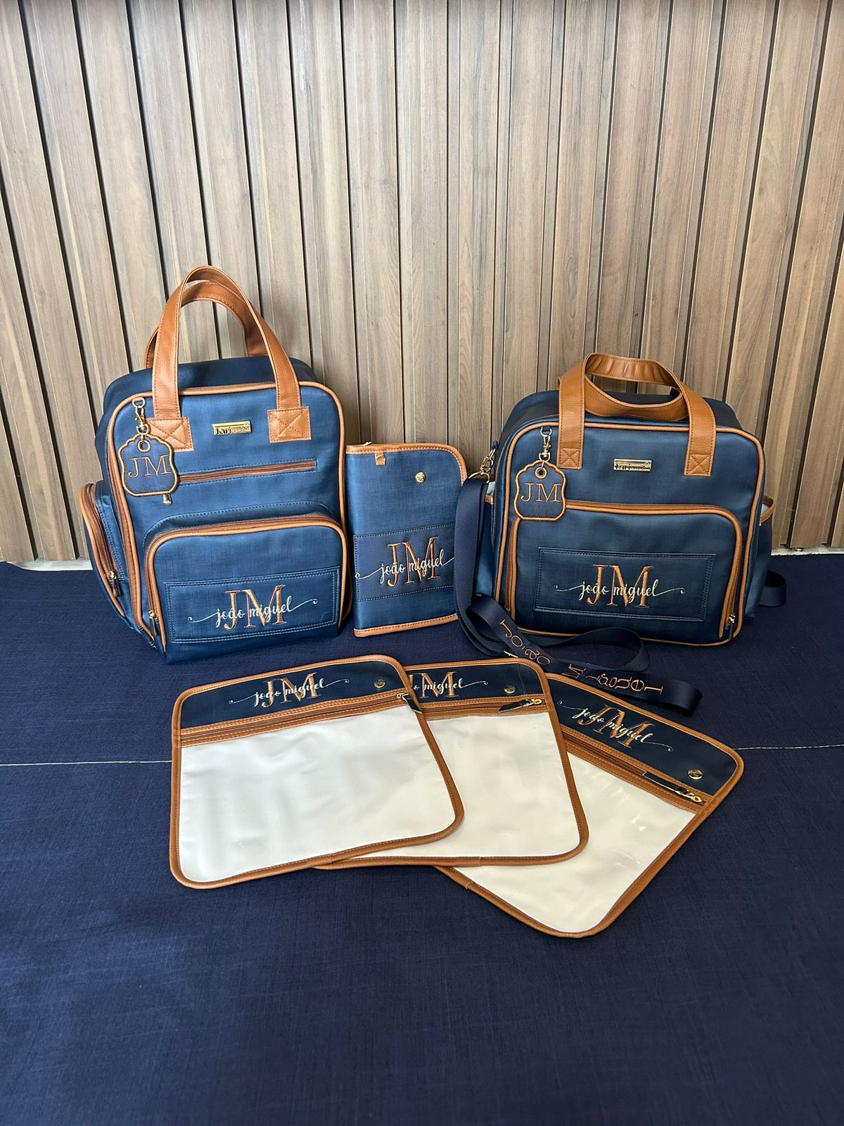 Kit Maternidade Azul Marrom - João Miguel