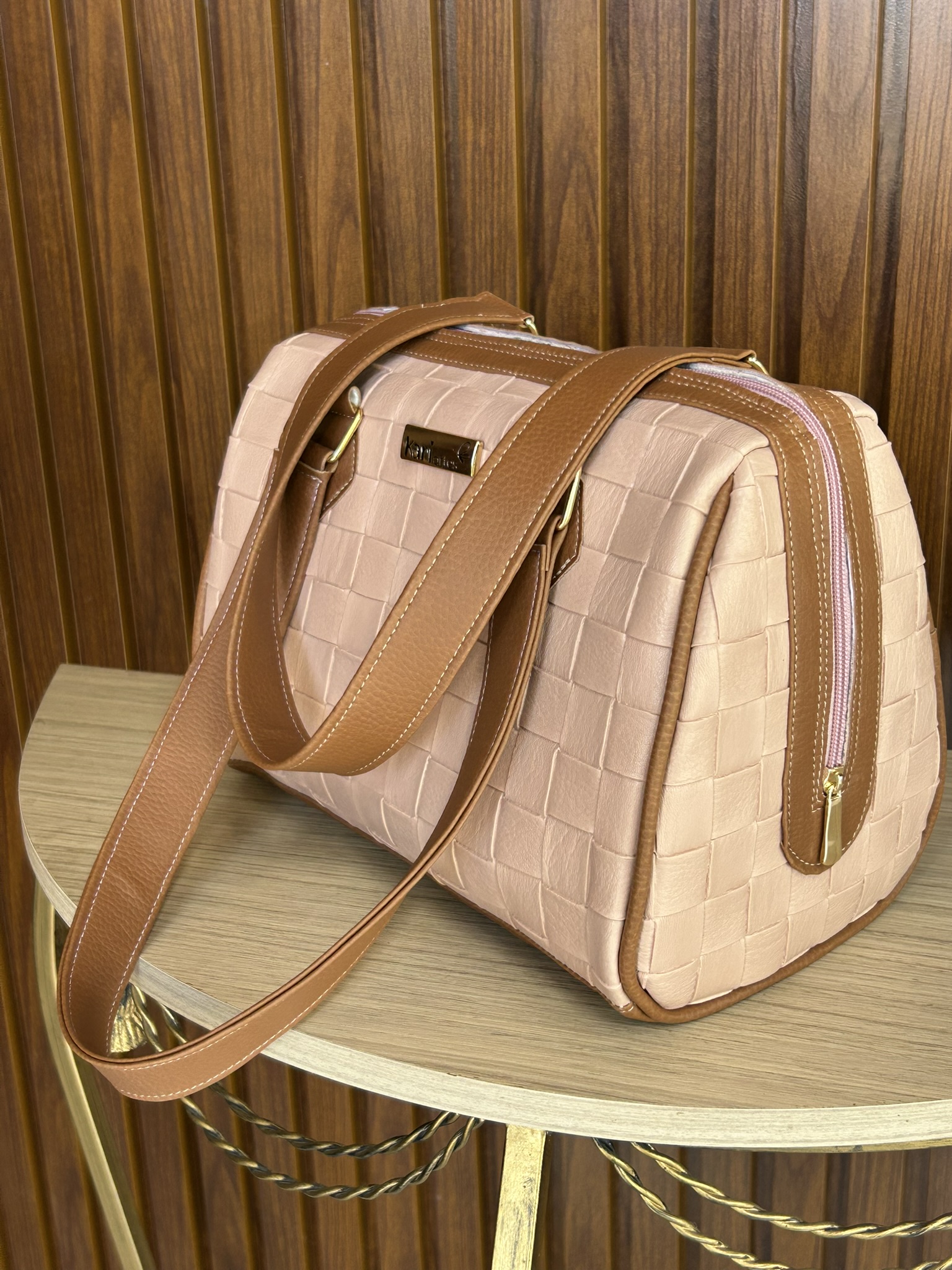 Bolsa Baú Rosa - Alça