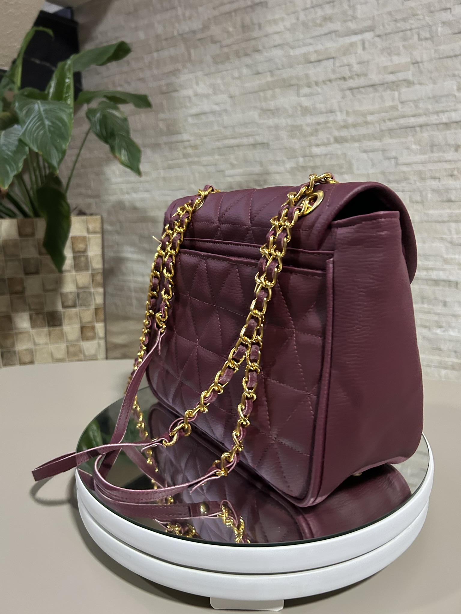 Bolsa Liberté Bordô Tamanho M - Posterior Esquerda