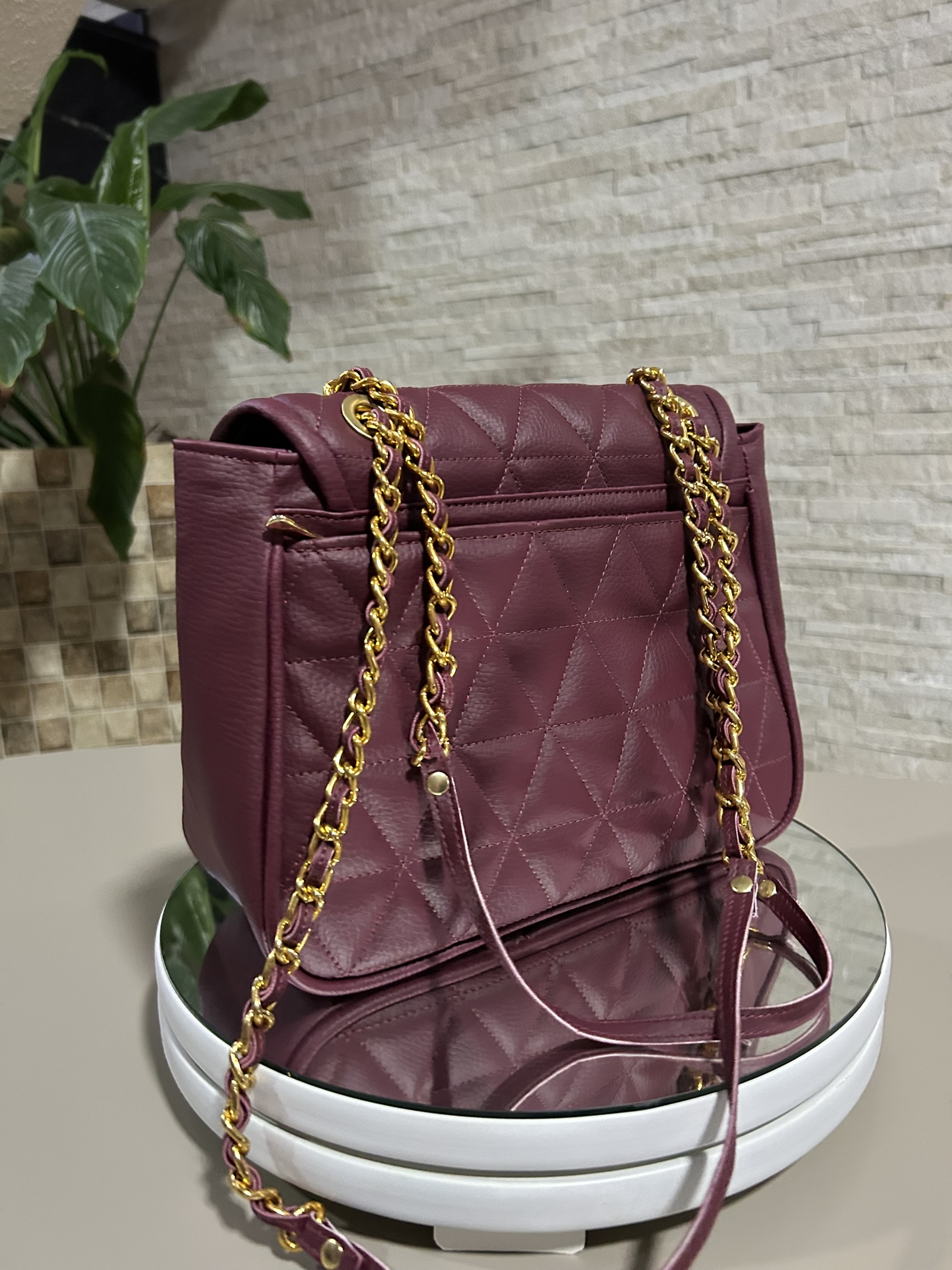 Bolsa Liberté Bordô Tamanho M - Posterior Direita