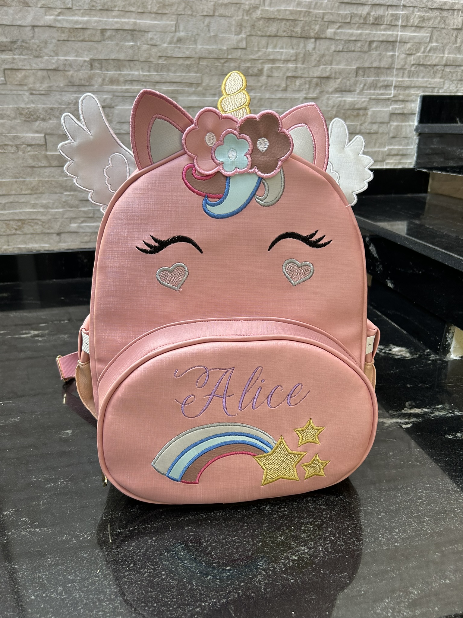 Mochila Escolar Unicórnio Alado
