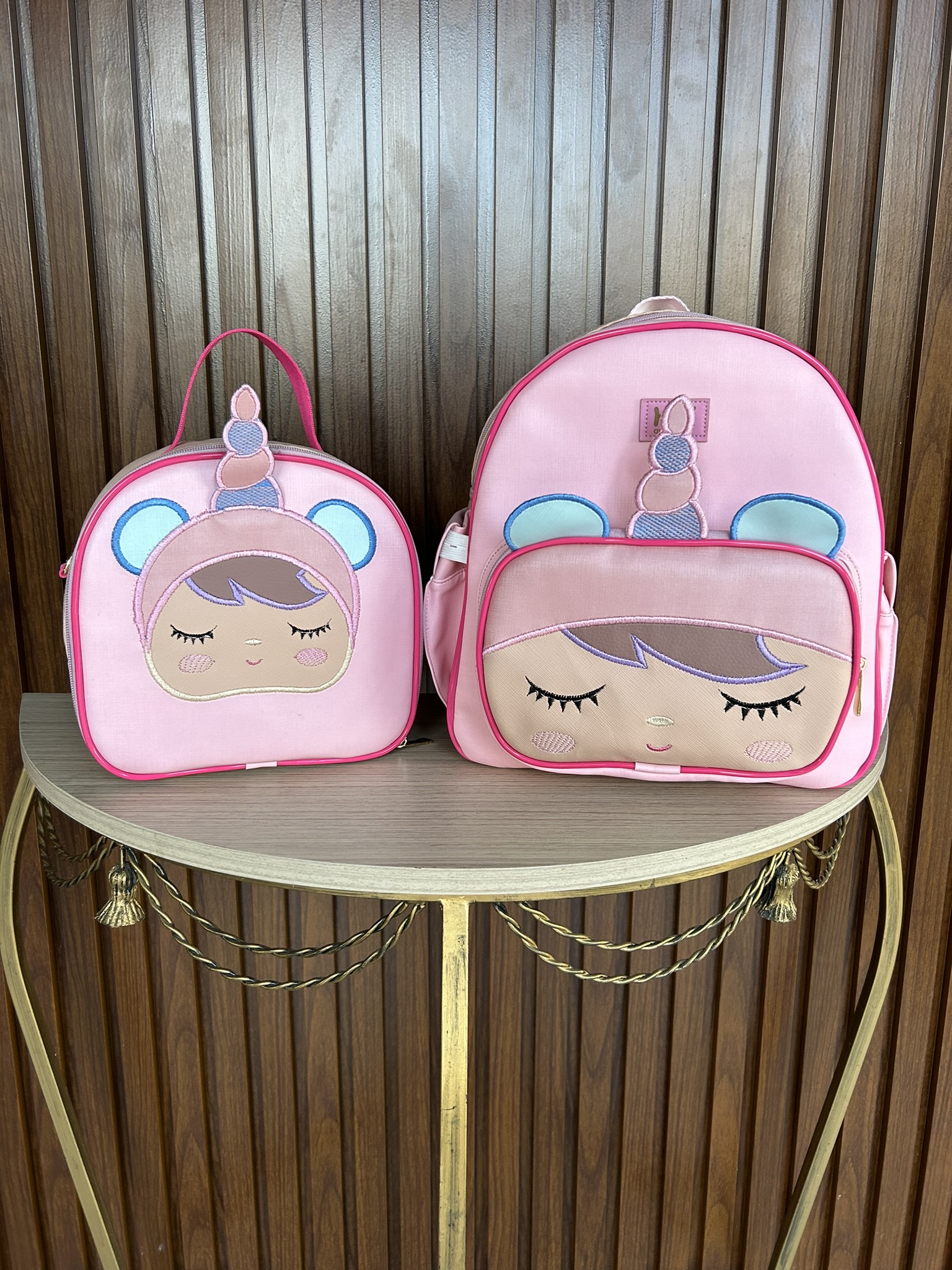 Conjunto Escolar Menina Unicórnio