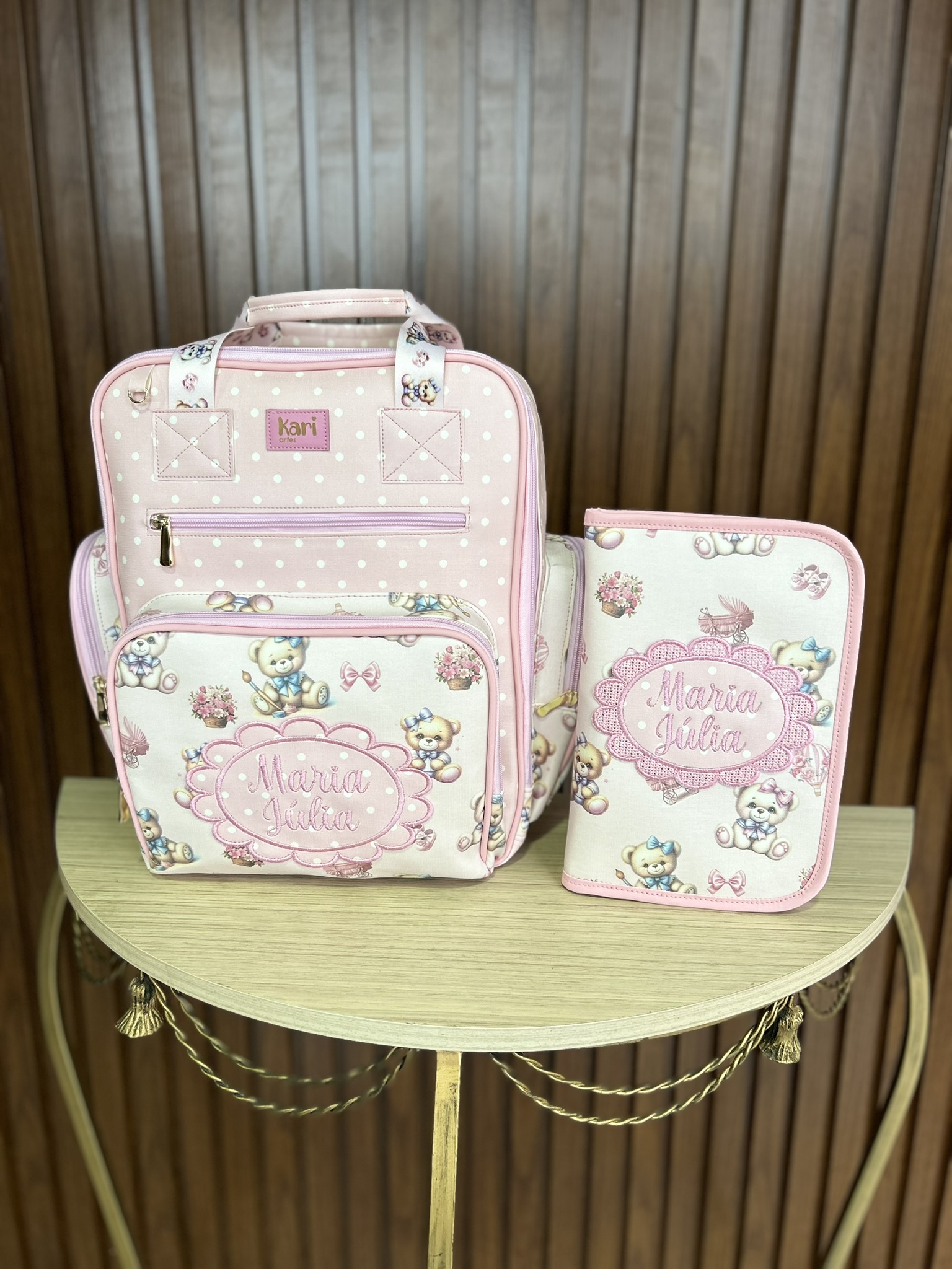 Conjunto Maternidade Ursinho Rosa