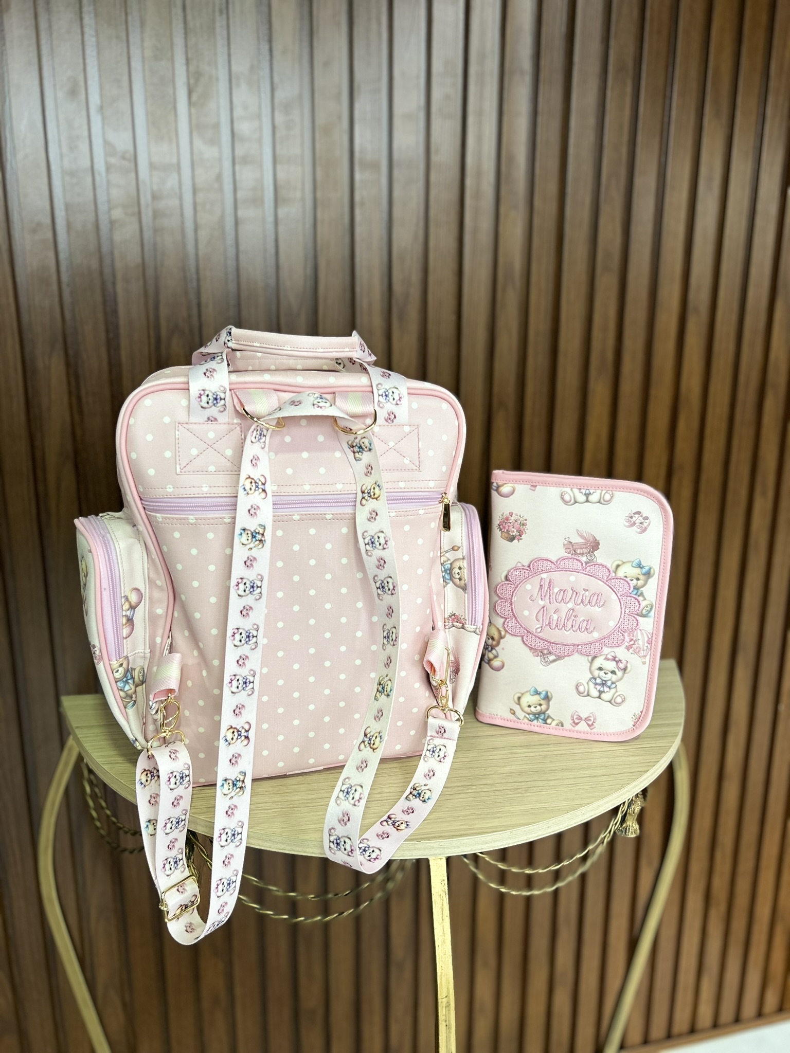 Conjunto Maternidade Ursinho Rosa