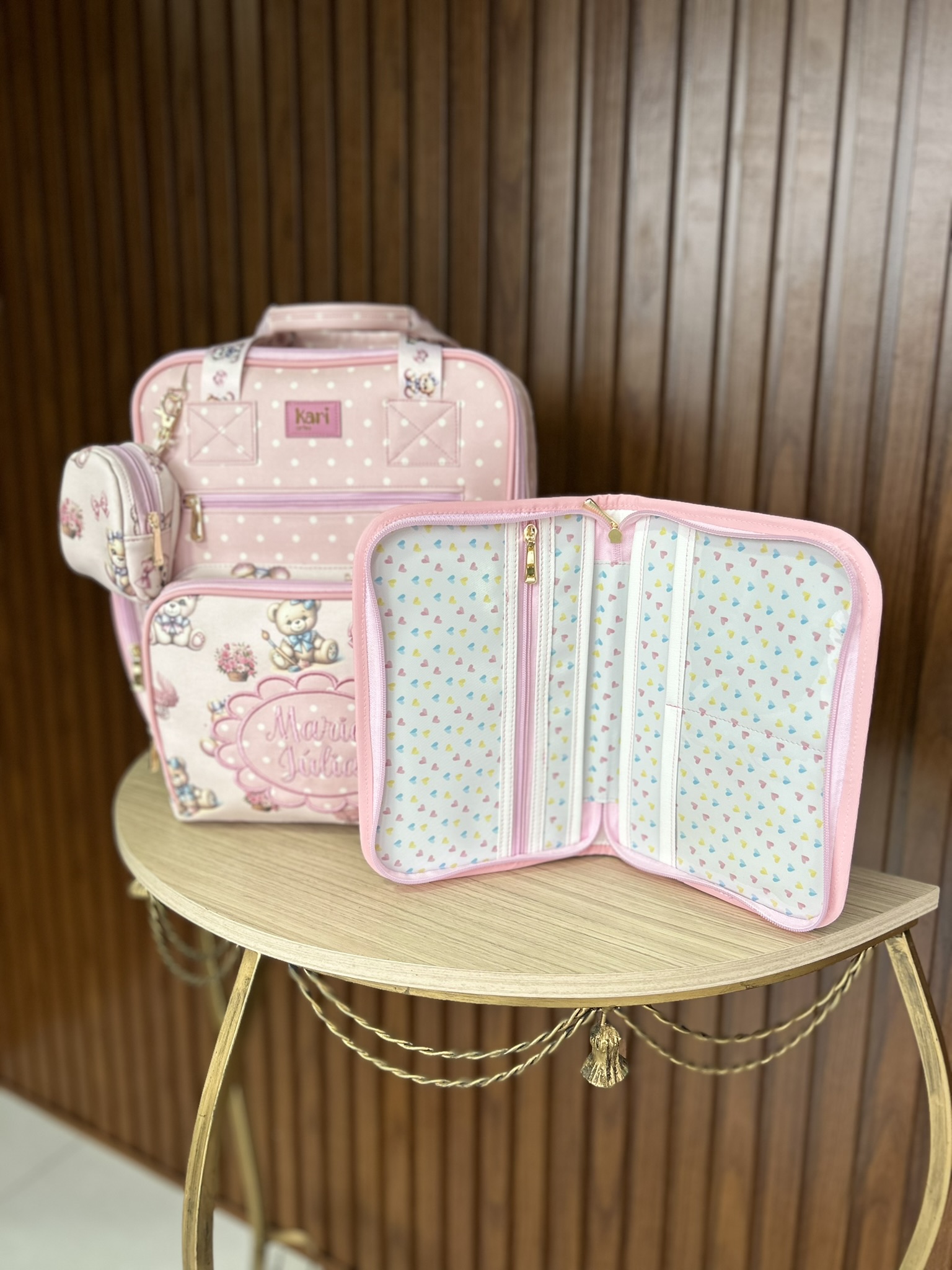 Conjunto Maternidade Ursinho Rosa