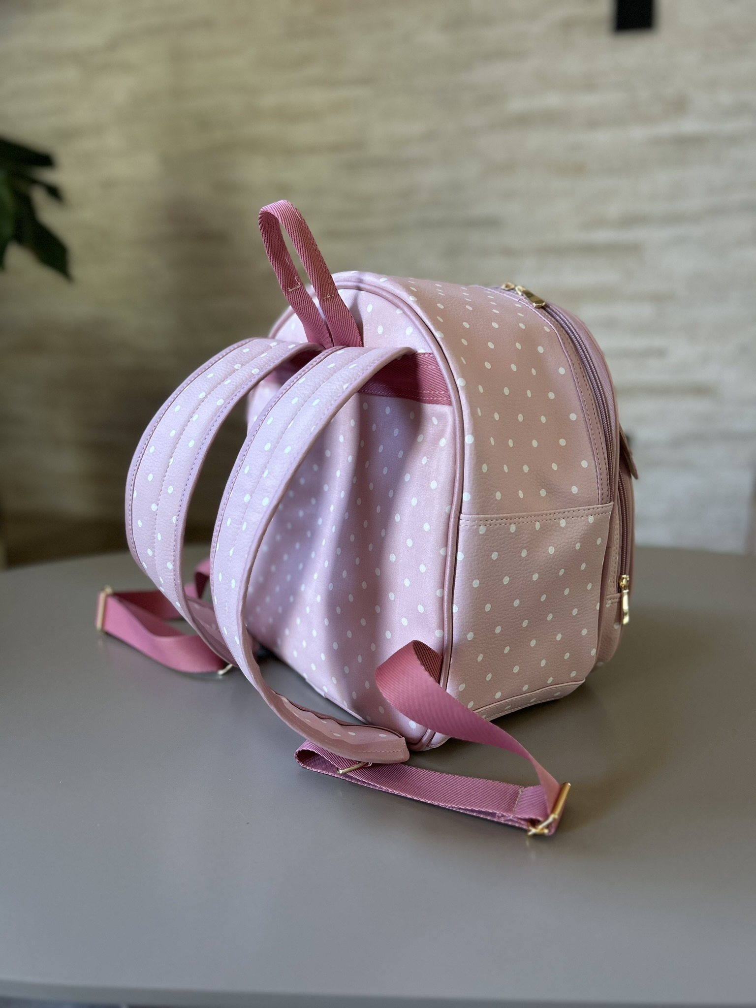 Mochila Maternidade Ursinho Rosa